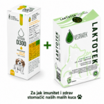 Vestratek D300 CBD ulje i LAKTOTEK probiotik paket za štence