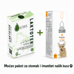 LAKTOTEK probiotik i Vestratek D500 CBD ulje paket za pse